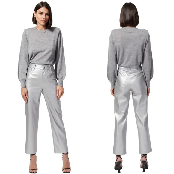 NWT Cami NYC Gama Wool Sweater Silver Metallic Size XS - Picture 3 of 10